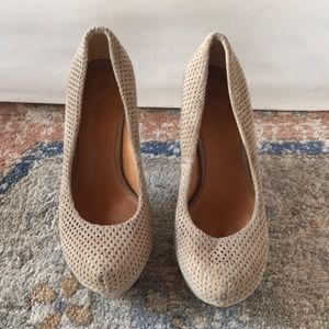 L.A.M.B Suede High Heels